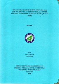 PEMANFAATAN BAKTERI SIMBION SPONS Clathria Sp. DARI PERAIRAN PULAU DERAWAN SEBAGAI SUMBER POTENSIAL ANTIBAKTERI TERHADAP Multi Drug Resistant (MDR)