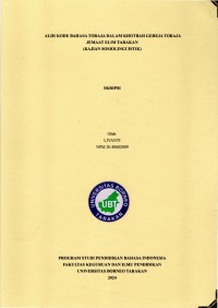 Alih Kode Bahasa Toraja Dalam Khotbah Gereja Toraja Jemaat Elim Tarakan (Kajian Sosiolingustik)