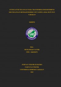 Studi Jatuh Tegangan Pada Transformator Distribusi Sisi Tegangan Rendah Feeder 5 Out Going Amal Di PT PLN Tarakan