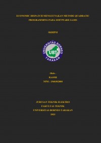 Economic Dispatch Menggunakan Metode Quadratic Programming Pada Software GAMS