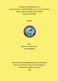 Analisis Wujud Kebudayaan Dalam Filsafat Sistem Kepercayaan Aluk To Dolo Toraja Melalui Buku Seno Paseru (Kajian Folklor)