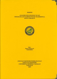 Analisis Willingness To Pay Pengelolaan Sampah Pasar Tradisional Kota Tarakan