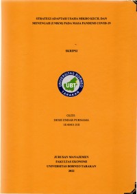 Strategi Adaptasi Usaha Mikro Kecil Dan Menengah (UMKM) Pada Masa Pandemi Covid-19