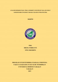 Analisis Deiksis Pada Teks Anekdot Si Kumpaou Dalam Surat Kabar Harian Radar Tarakan (Kajian Pragmatik)