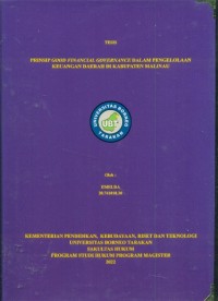 Prinsip Good Financial Governance Dalam Pengelolaan Keuangan Daerah Di Kabupaten Malinau
