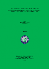 Analisis Risiko Produksi Usahatani Papaya California (Carica papaya L.) Di Kecamatan Tarakan Utara Kota Tarakan Kalimantan Utara