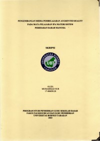 Pengembangan Media Pembelajaran Augmented Reality Pada Mata Pelajaran IPA Materi Sistem Peredaran Darah Manusia