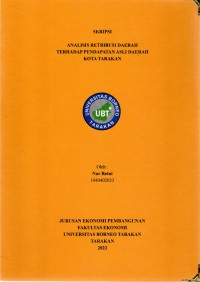 Analisis Retribusi Daerah Terhadap Pendapatan Asli Daerah Kota Tarakan
