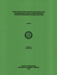 Eksplorasi Potensi Bakteri Entomopatogen Pada Berbagai Lokasi Di Areal Budidaya Tanaman Perkebunan Kalimantan Utara