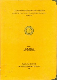 Analisis Preferensi Konsumen Terhadap Kualitas Pelayanan Di Apotek Kimia Farma Tarakan