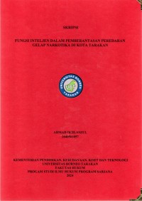 Fungsi Intelijen Dalam Pemberantasan Peredaran Gelap Narkotika Di Kota Tarakan