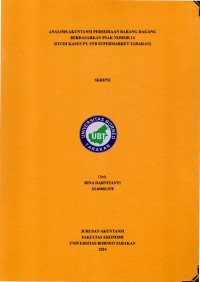 Analisis Akuntansi Persediaan Barang Dagang Berdasarkan PSAK Nomor 14 (Studi Kasus PT. STB Supermarket Tarakan)