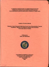 Gambaran Pengetahuan Akseptor KB Non IUD Terhadap Penggunaan Kontrasepsi KB IUD Di Puskesmas Karang Rejo Kota Tarakan Tahun 2012