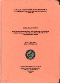 Gambaran Cakupan K4 Ibu Hamil Trimester III Di Puskesmas Gunung Lingkas Kota Tarakan Tahun 2012