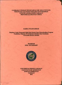 Gambaran Tingkat Pengetahuan Ibu Nifas Tentang Perawatan Tali Pusat Pada Bayi Di Puskesmas Gunung Lingkas Kota Tarakan Provinsi Kalimantan Timur