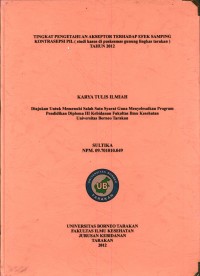 Tingkat Pengetahuan Akseptor Terhadap Efek Samping Kontrasepsi Pil (Studi Kasus Di Puskesmas Gunung Lingkas Tarakan) Tahun 2012