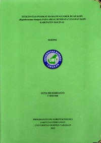 Efektivitas Pemikat Hama Penggerek Buah Kopi (Hypothenemus hampei) Pada Areal Budidaya Tanaman Kopi Kabupaten Malinau
