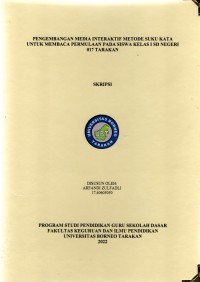 Pengembangan Media Interaktif Metode Suku Kata Untuk Membaca Permulaan Pada Siswa Kelas I SD Negeri 017 Tarakan