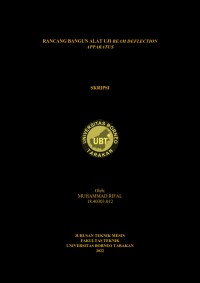 Rancang Bangun Alat Uji Beam Deflection Apparatus