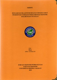 Pengaruh Jumlah Penduduk Dan Pengeluaran Pemerintah Terhadap Pertumbuhan Ekonomi Di Kabupaten Nunukan