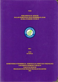 Perlindungan Hukum Dalam Pemenuhan Perlindungan Anak Di Era Pandemi Covid-19