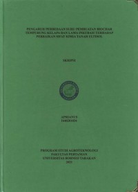 Pengaruh Perbedaan Suhu Pembuatan Biochar Tempurung Kelapa Dan Lama Inkubasi Terhadap Perbaikan Sifat Kimia Tanah Ultisol