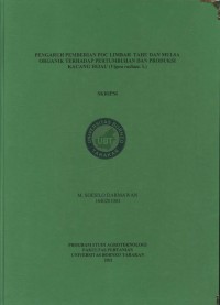 Pengaruh Pemberian POC Limbah Cair Tahu Dan Mulsa Organik Terhadap Pertumbuhan Dan Produksi Kacang Hijau (Vigna radiata. L)