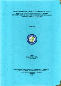 Morfometri Dan Tingkat Kematangan Telur Kepiting Bakau (Scylla serrata) Di Kawasan Konservasi Mangrove Dan Kepiting, Kelurahan Pamusian Kota Tarakan