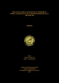 Desain Dan Simulasi Sistem PLTS Terhubung Pompa Air Menggunakan Motor Induksi Dengan Metode PID