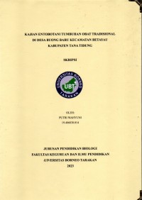 Kajian Entobotani Tumbuhan Obat Tradisional Di Desa Buong Baru Kecamatan Betayau Kabupaten Tana Tidung