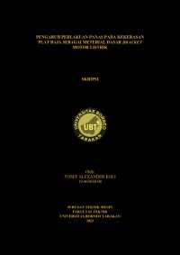 Pengaruh Perlakuan Panas Pada Kekerasan Plat Baja Sebagai Material Dasar Bracket Motor Listrik