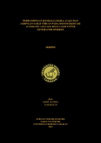 Perbandingan Kendali Logika Fuzzy Dan Jaringan Saraf Tiruan Pada Sistem Eksitasi Automatic Voltage Regulator Untuk Generator Sinkron