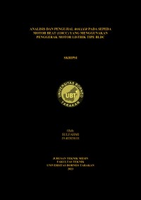 Analisis Dan Pengujian Roller Pada Sepeda Motor Beat (110 CC) Yang Menggunakan Penggerak Motor Listrik Tipe BLDC