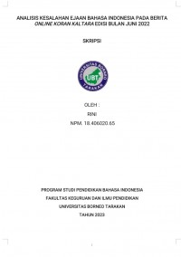 Analisis Kesalahan Ejaan Bahasa Indonesia Pada Berita Online Koran Kaltara Edisi Bulan Juni 2022.