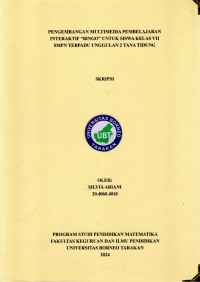 Pengembangan Multimedia Pembelajaran Interaktif “Bingo” Untuk Siswa Kelas VII SMPN Terpadu Unggulan 2 Tana Tidung