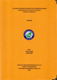 Analisis Faktor-Faktor Yang Mempengaruhi Pendapatan Nelayan Tangkap Di Kota Tarakan