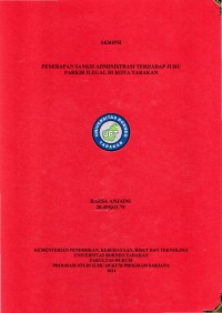 Penerapan Sanksi Administrasi Terhadap Juru Parkir Ilegal Di Kota Tarakan