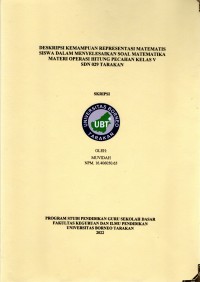 Deskripsi Kemampuan Representasi Matematis Siswa Dalam Menyelesaikan Soal Matematika Materi Operasi Hitung Pecahan Kelas V SDN 029 Tarakan