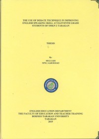 The Use Of Debate Technique In Improving English Speaking Skill At Eleventh Grade Students Of SMKN 2 Tarakan