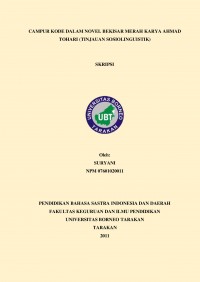 Campur Kode Dalam Novel Bekisar Merah Karya Ahmad Tohari  (Tinjauan Sosiolinguistik)