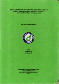 Pengaruh Jenis Pupuk Organik Cair (POC) Limbah Pisang Terhadap Pertumbuhan Tanaman Kacang Tanah (Arachis hypogea L.)