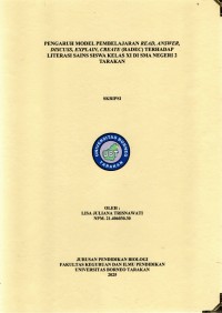 PENGARUH MODEL PEMBELAJARAN READ, ANSWER, DISCUSS, EXPLAIN, CREATE (RADEC) TERHADAP LITERASI SAINS SISWA KELAS XI DI SMA NEGERI 2 TARAKAN