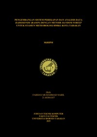 PENGEMBANGAN SISTEM PEREKAPAN DAN ANALISIS DATA RADIOSONDE (RASON) DENGAN METODE RANDOM FOREST UNTUK STASIUN METEOROLOGI BMKG KOTA TARAKAN