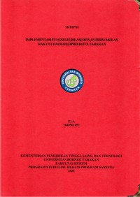 Implementasi Fungsi Legislasi Dewan Perwakilan Rakyat Daerah (DPRD) Kota Tarakan