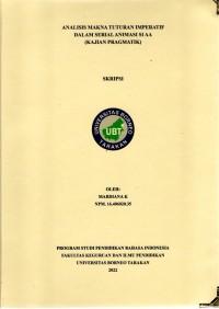 Analisis Makna Tuturan Imperatif Dalam Serial Animasi Si Aa (Kajian Pragmatik)