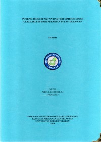 Potensi Biosurfaktan Bakteri Simbion Spons Clatharia sp. Dari Perairan Pulau Derawan