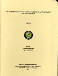 Sikap Peduli Lingkungan Siswa Di Sekolah Adiwiyata SMP Negeri 7 Tarakan