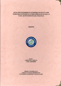 Pengaruh Pemberian Kompres Hangat Jahe Terhadap Intensitas Nyeri Persalinan Kala I Fase Aktif Di RSUD Kab. Malinau