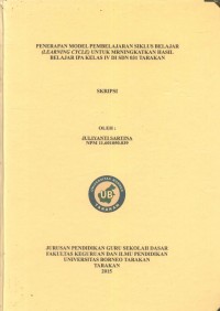 Penerapan Model Pembelajaran Siklus Belajar (Learning Cycle) Untuk Meningkatkan Hasil Belajar IPA Kelas IV Di SDN 031 Tarakan