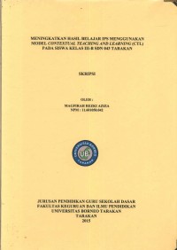 Meningkatkan Hasil Belajar IPS Menggunakan Model Contextual Teaching And Learning (CTL) Pada Siswa Kelas III-B SDN 043 Tarakan